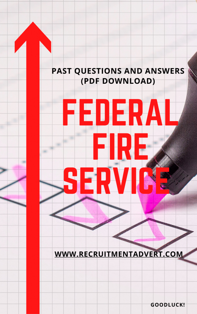 Federal Fire Service Past Questions And Answers