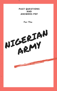 Nigerian army past questions and answers
